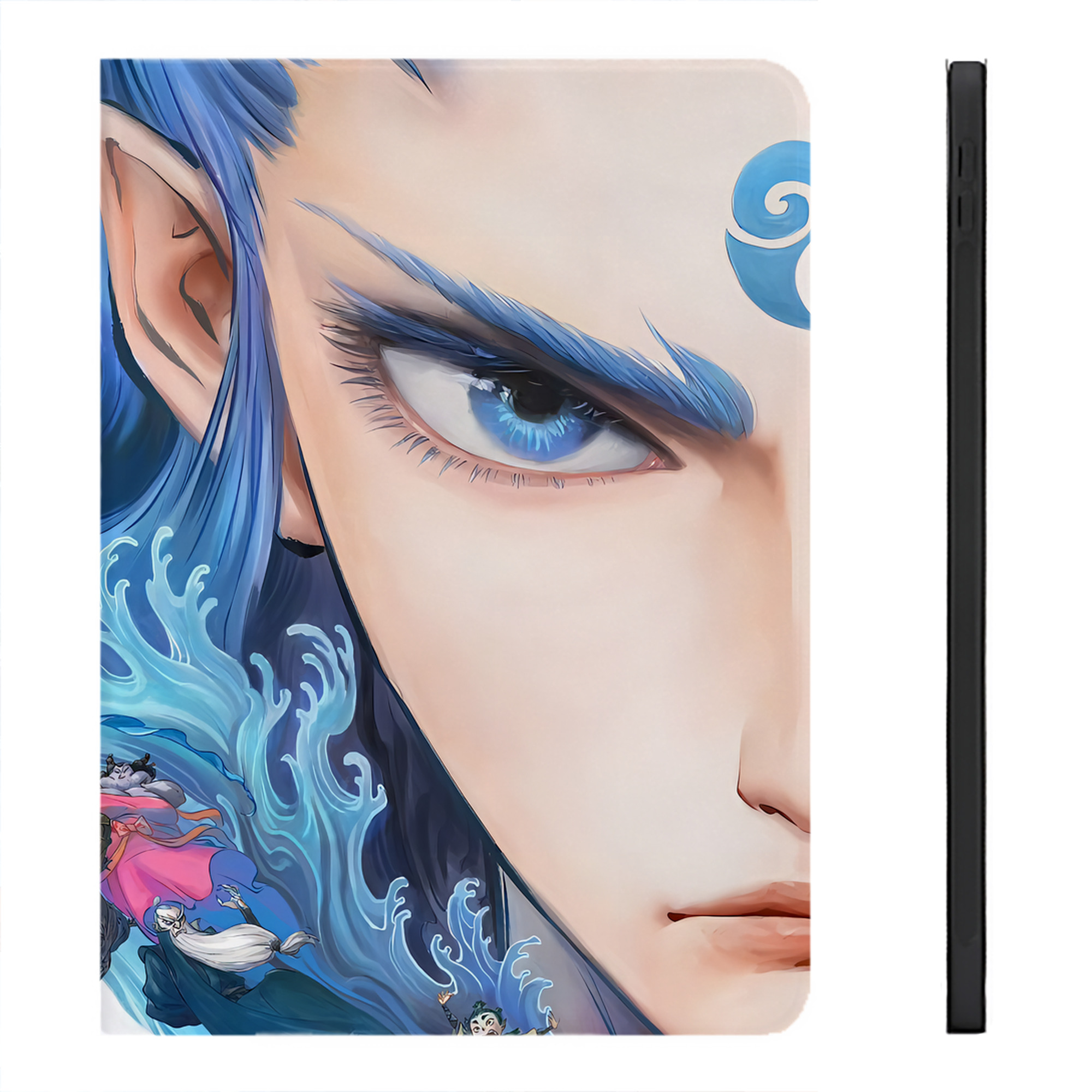 （画像用） Ne Zha 2 ナタ 魔童の大暴れ IPadケース ペンホルダー付き ブックスタイルデザイン